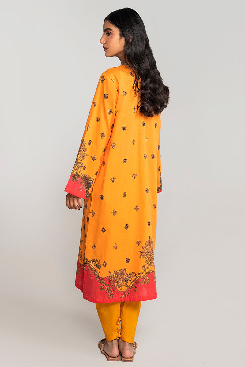 GOLDEN AURA-2PC PRINTED LAWN SUIT