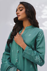 VERDANT SAGE-3PC PRINTED LAWN SUIT