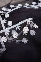 BLACK ORGANZA DUPATTA