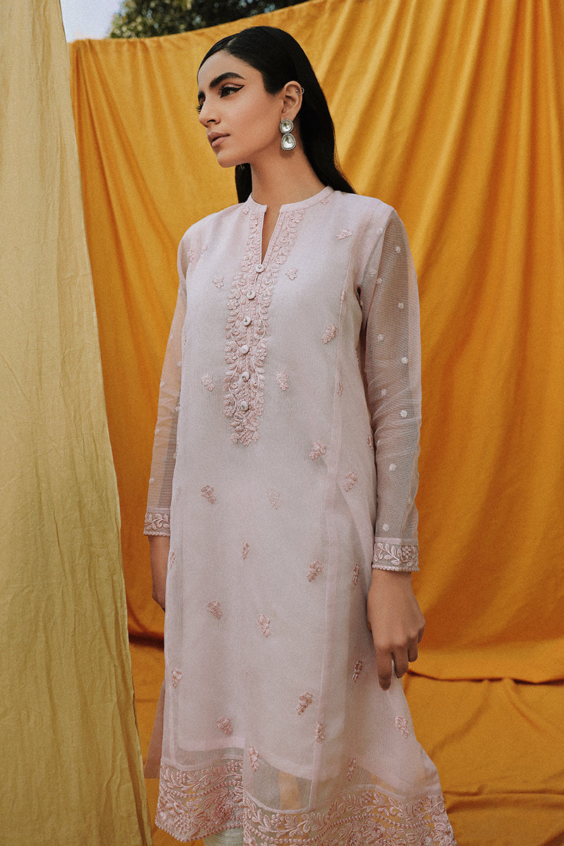 LAVENDER PEARL EMBROIDERED SHIRT