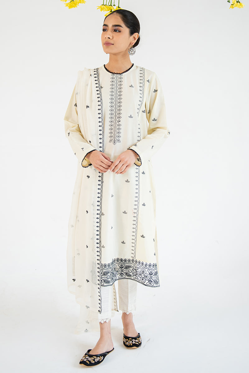 SAND SHELL-2PC (SHIRT & DUPATTA)