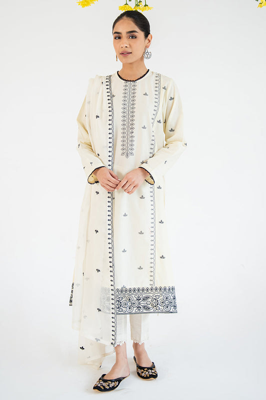 SAND SHELL-2PC (SHIRT & DUPATTA)