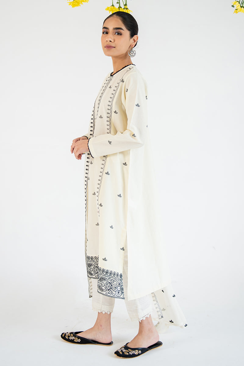 SAND SHELL-2PC (SHIRT & DUPATTA)