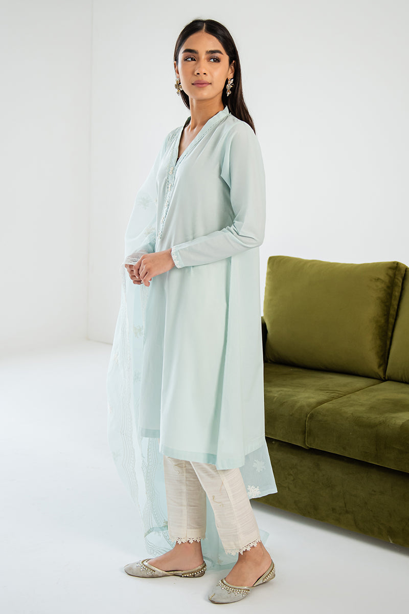AQUA BERYL-2PC (SHIRT & DUPATTA)