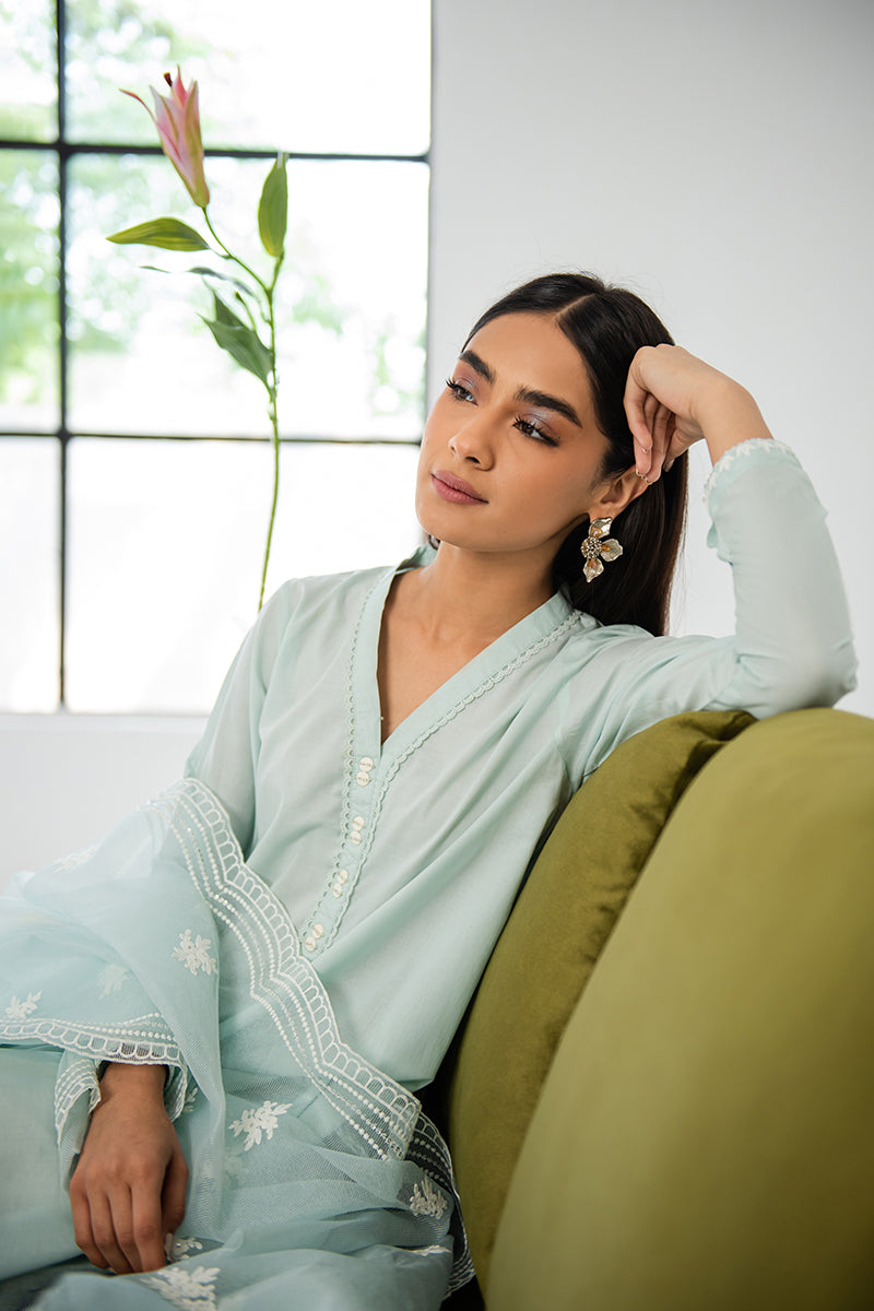 AQUA BERYL-2PC (SHIRT & DUPATTA)