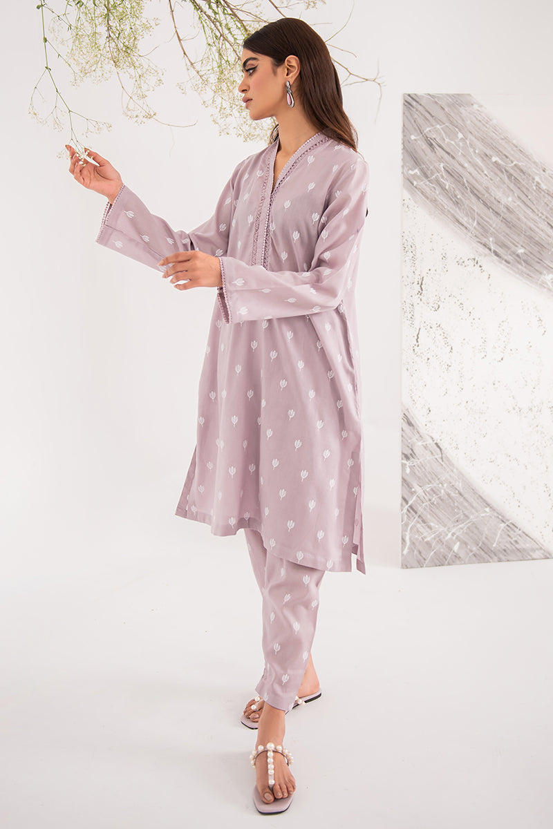 DUSTY LAVENDER-2PC (SHIRT & TROUSER)
