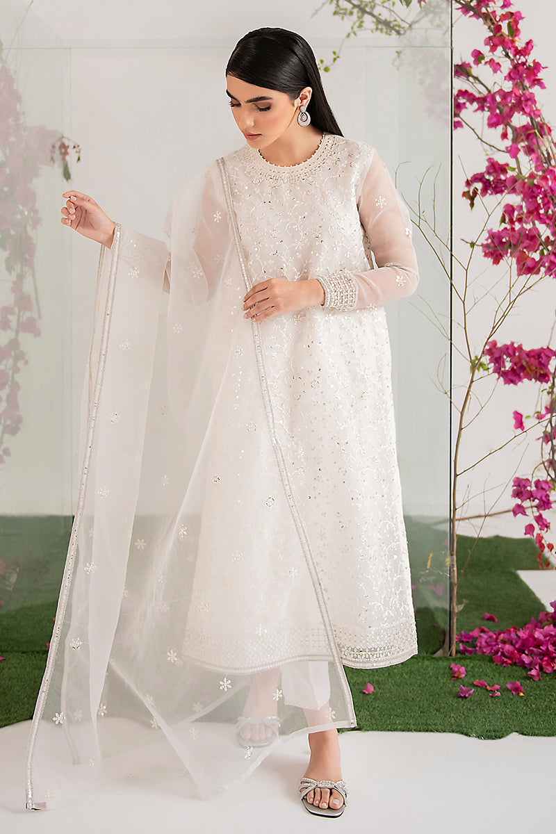 PEARL WHITE-2PC (SHIRT & DUPATTA)