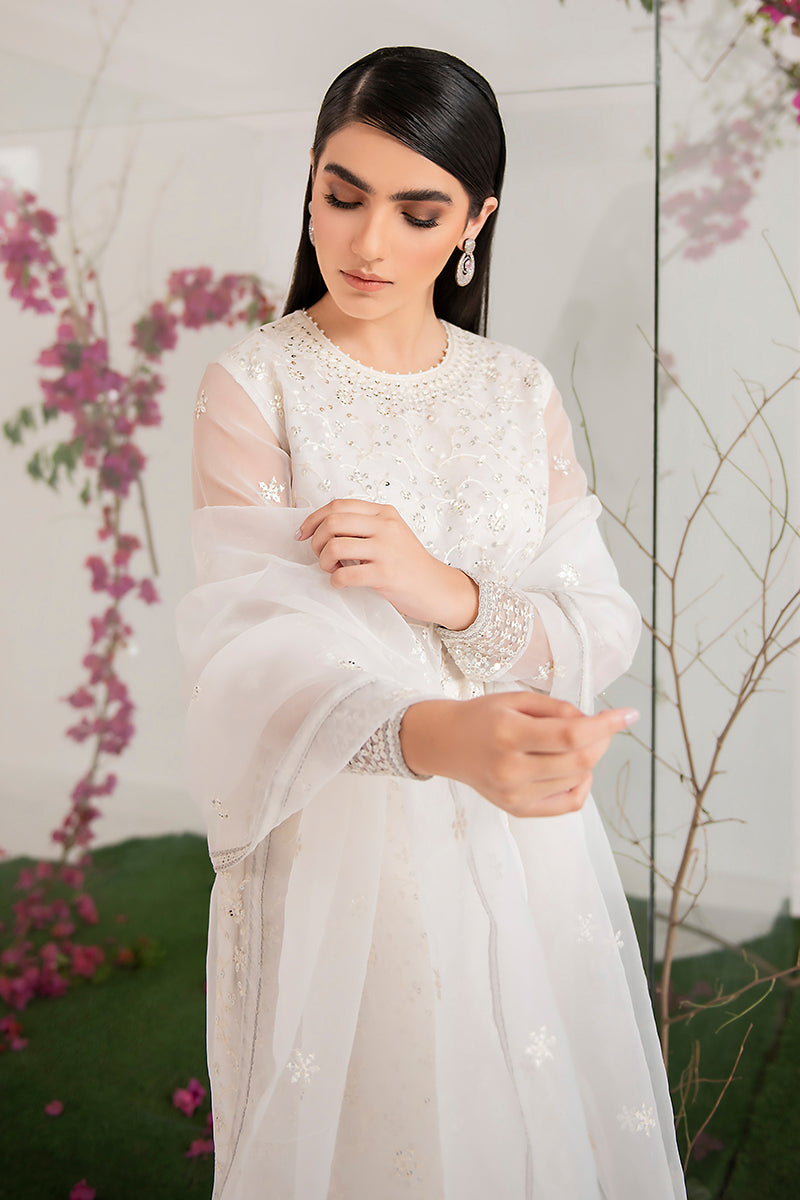 PEARL WHITE-2PC (SHIRT & DUPATTA)
