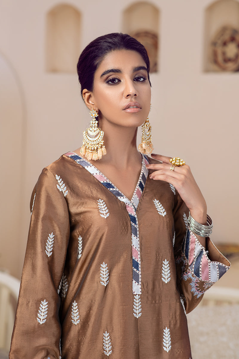 WOOD LAND FERN EMBROIDERED SHIRT