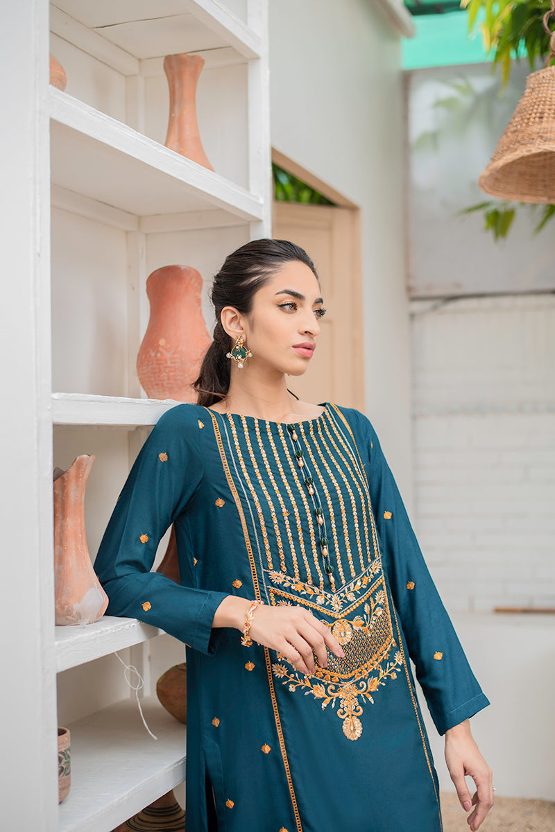 LUSH GARNET - EMBROIDERED SHIRT