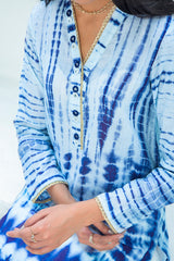 SPLASH TEAL - EMBELLISHED SHIRT