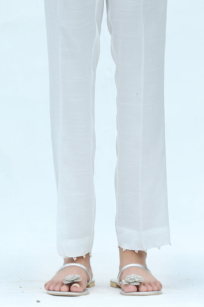 BEADED SILK PANTS 1