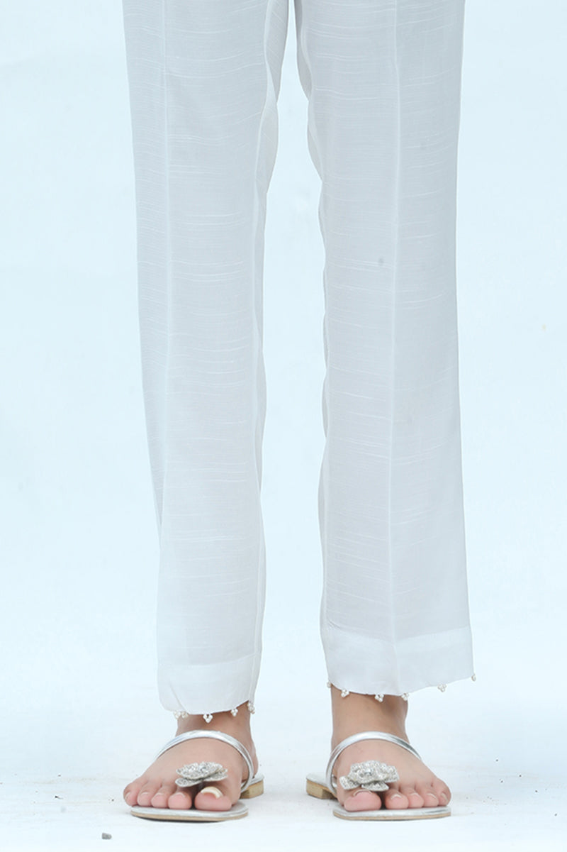 BEADED SILK PANTS 1