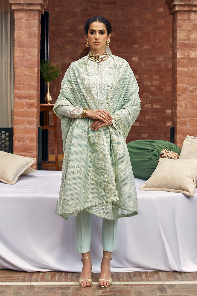 FLORESCENCE GLAM-3PC (SHIRT, TROUSER & DUPATTA)