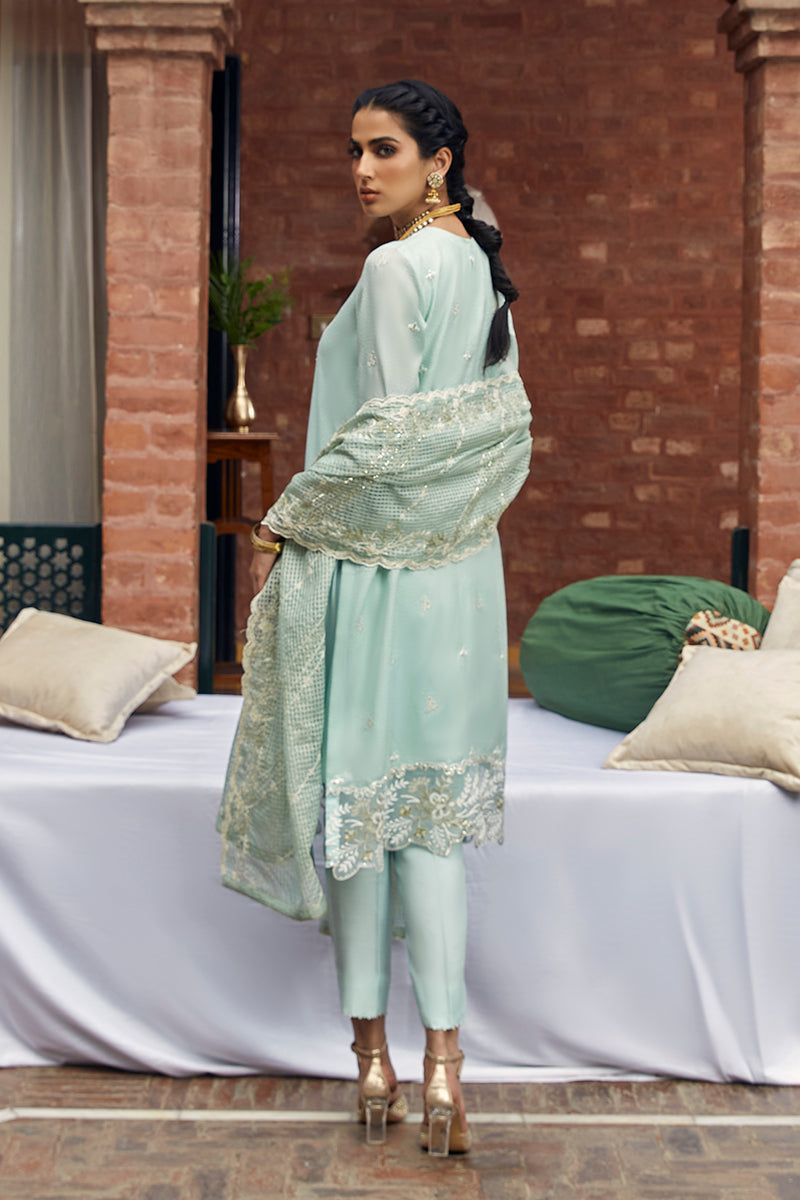 FLORESCENCE GLAM-3PC (SHIRT, TROUSER & DUPATTA)