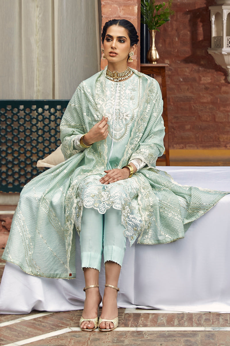 FLORESCENCE GLAM-3PC (SHIRT, TROUSER & DUPATTA)