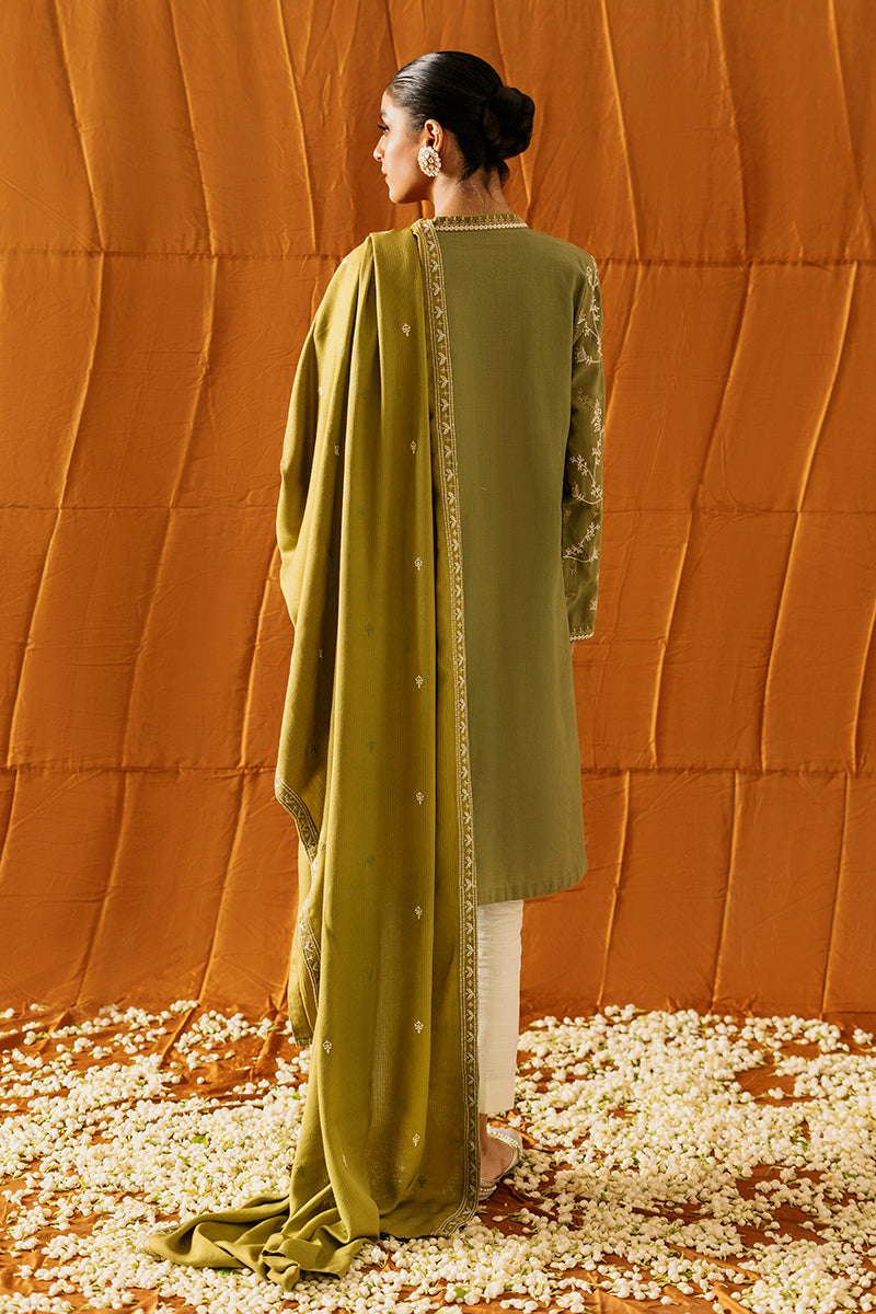 MOSS GREEN-2PC (SHIRT & DUPATTA)