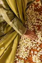 MOSS GREEN-2PC (SHIRT & DUPATTA)