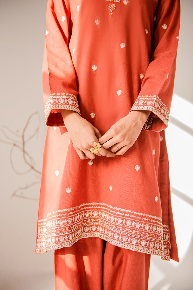 TANGERINE PEARL-2PC (SHIRT & TROUSER)