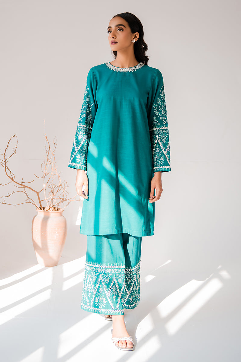 TEAL EBONY-2PC (SHIRT & TROUSER)