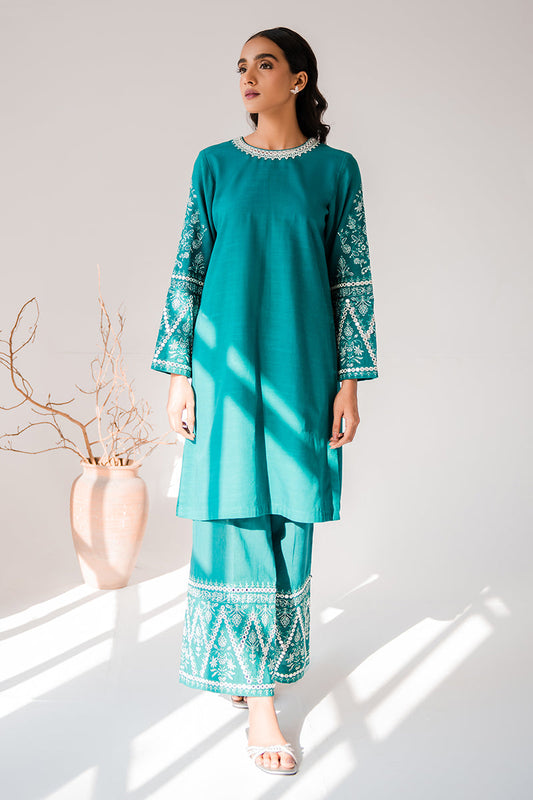 TEAL EBONY-2PC (SHIRT & TROUSER)