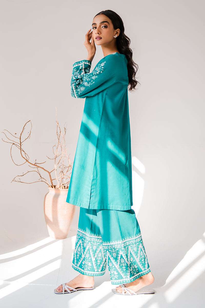 TEAL EBONY-2PC (SHIRT & TROUSER)