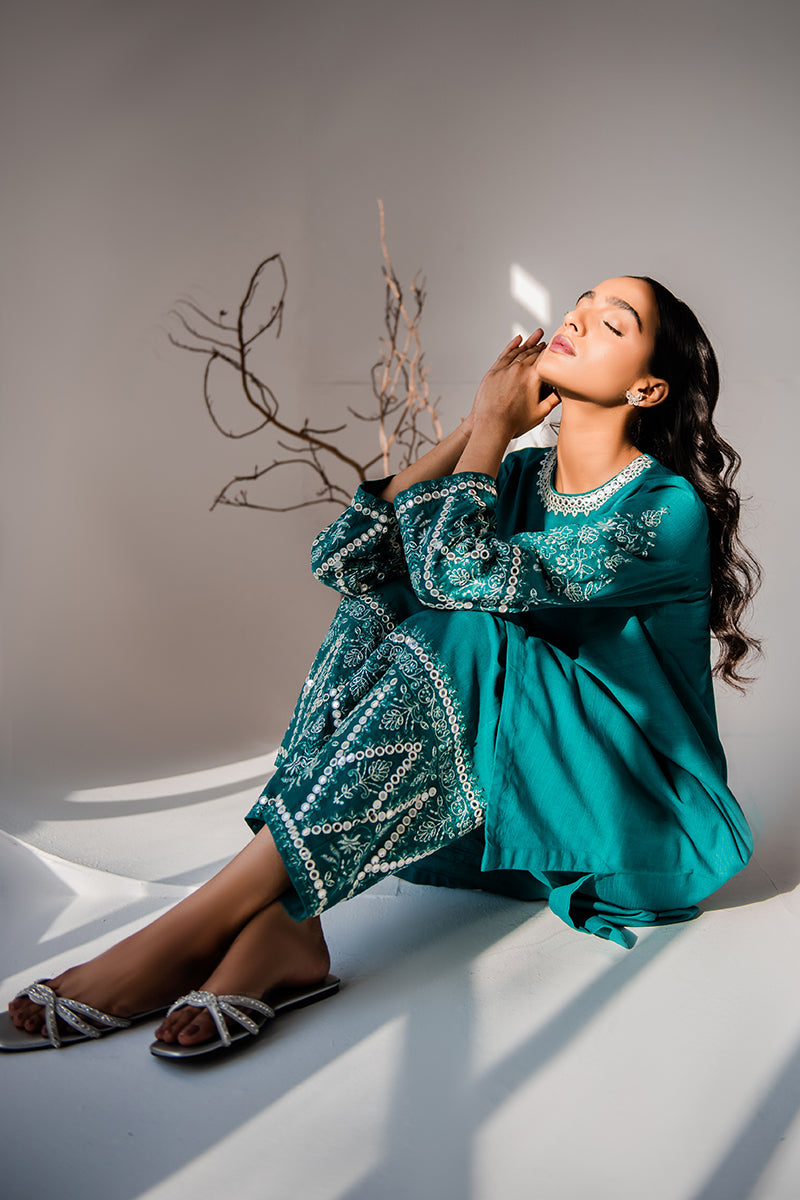 TEAL EBONY-2PC (SHIRT & TROUSER)