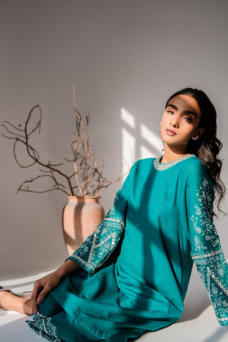 TEAL EBONY-2PC (SHIRT & TROUSER)