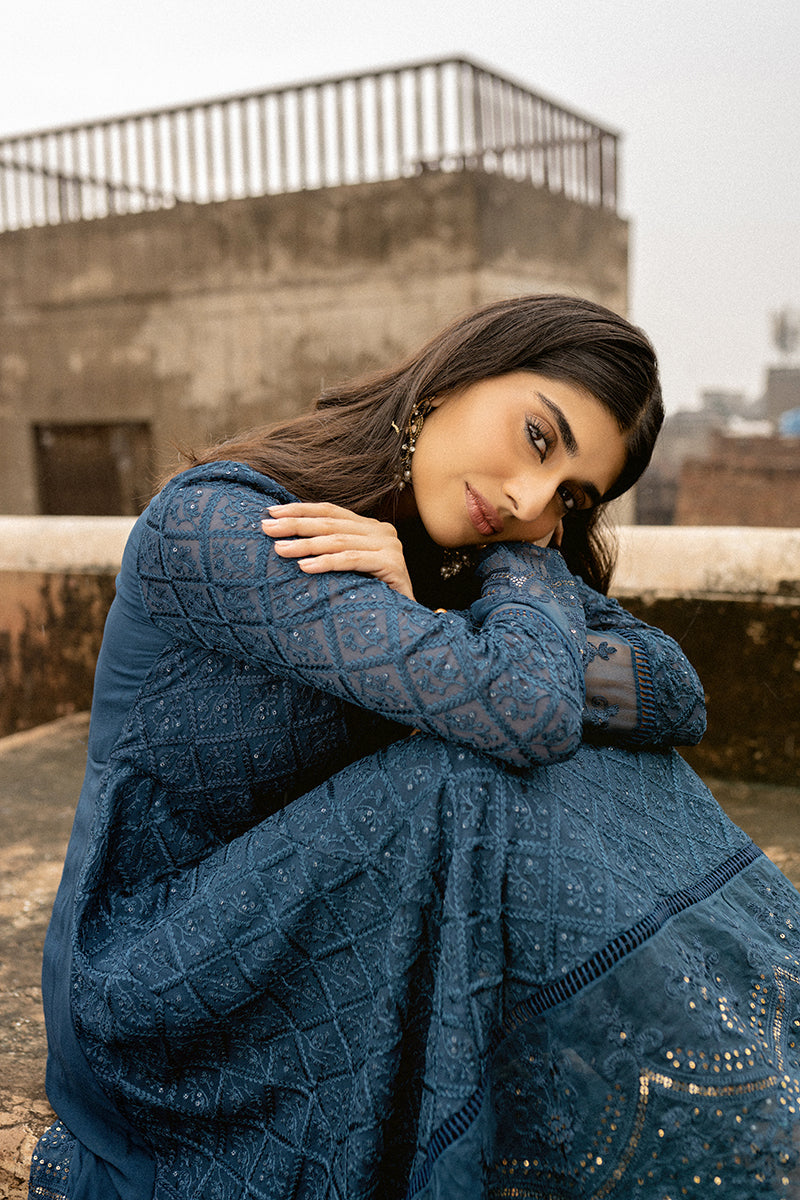 MIDNIGHT BLUE EMBROIDERED SHIRT