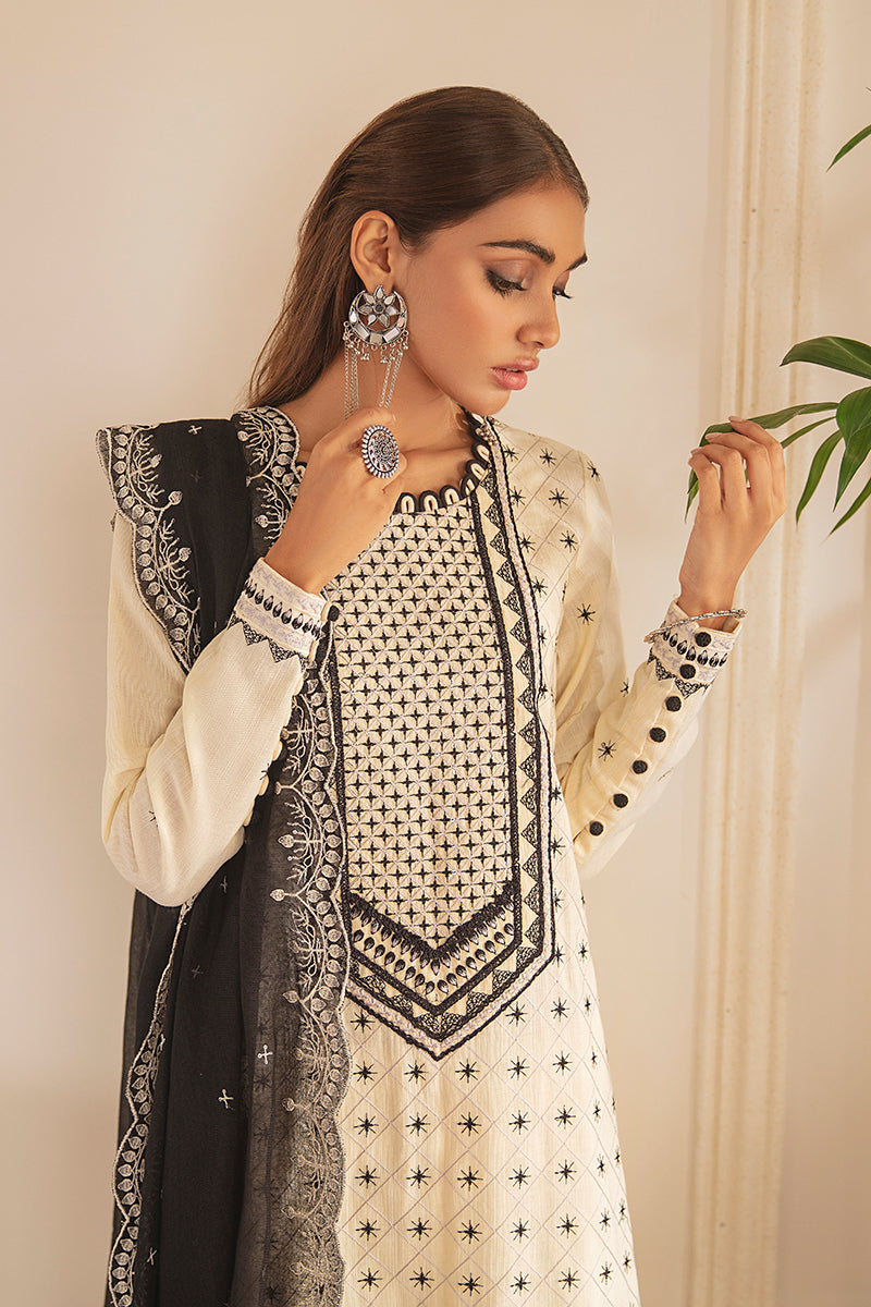 PEARL ACME-3PC KHADDAR EMBROIDERED SUIT