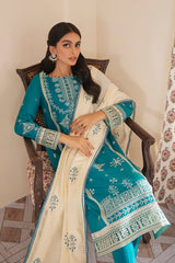 BERYL STERLING EMBROIDERED SHIRT - 3PC (SHAWL)