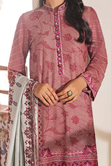 PERIWINKLE AURA EMBROIDERED SHIRT - 3PC