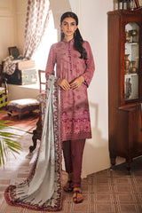 PERIWINKLE AURA EMBROIDERED SHIRT - 3PC