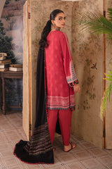 CARDINAL MALLOW - 3PC LINEN PRINTED SUIT