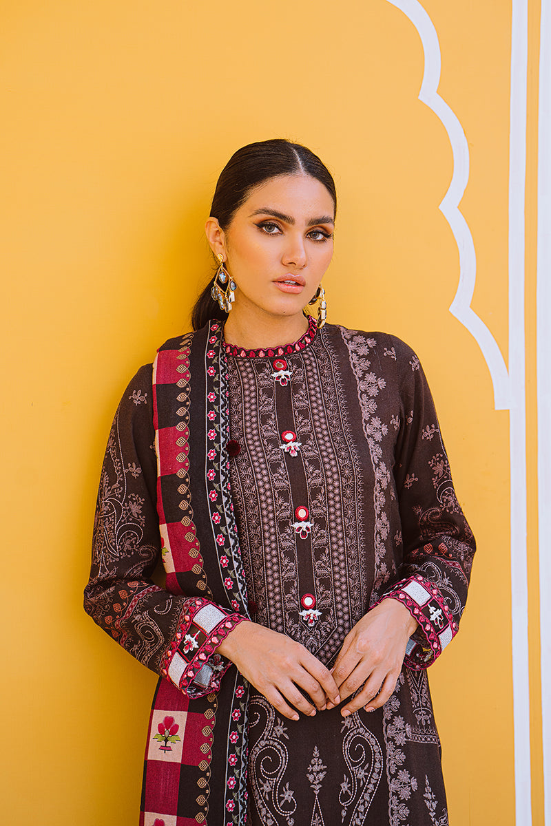 SERAPHIC DREAM-3PC LINEN PRINTED SUIT