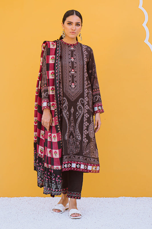 SERAPHIC DREAM-3PC LINEN PRINTED SUIT