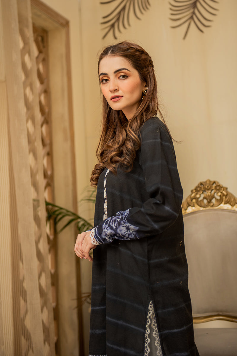BLACK ESCAPE PRINTED SHIRT