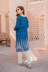 LAKE BLUE PRINTED SHIRT