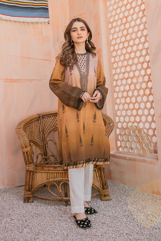 OCHRE SUNSET PRINTED SHIRT