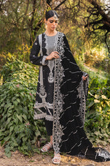 RAVEN GLORY-4PC EMBROIDERED NET SUIT