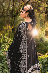 RAVEN GLORY-4PC EMBROIDERED NET SUIT