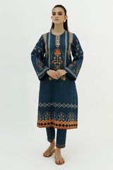 BERRY BLUE-2PC PRINTED KHADDAR SUIT