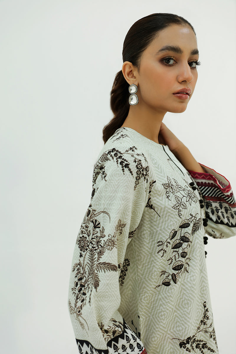 ETHNIC DEW-2PC KHADDAR PRINTED SUIT