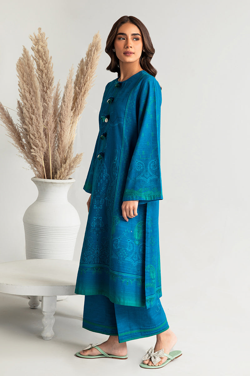 MEDIEVAL ORNATE-2PC KHADDAR PRINTED SUIT