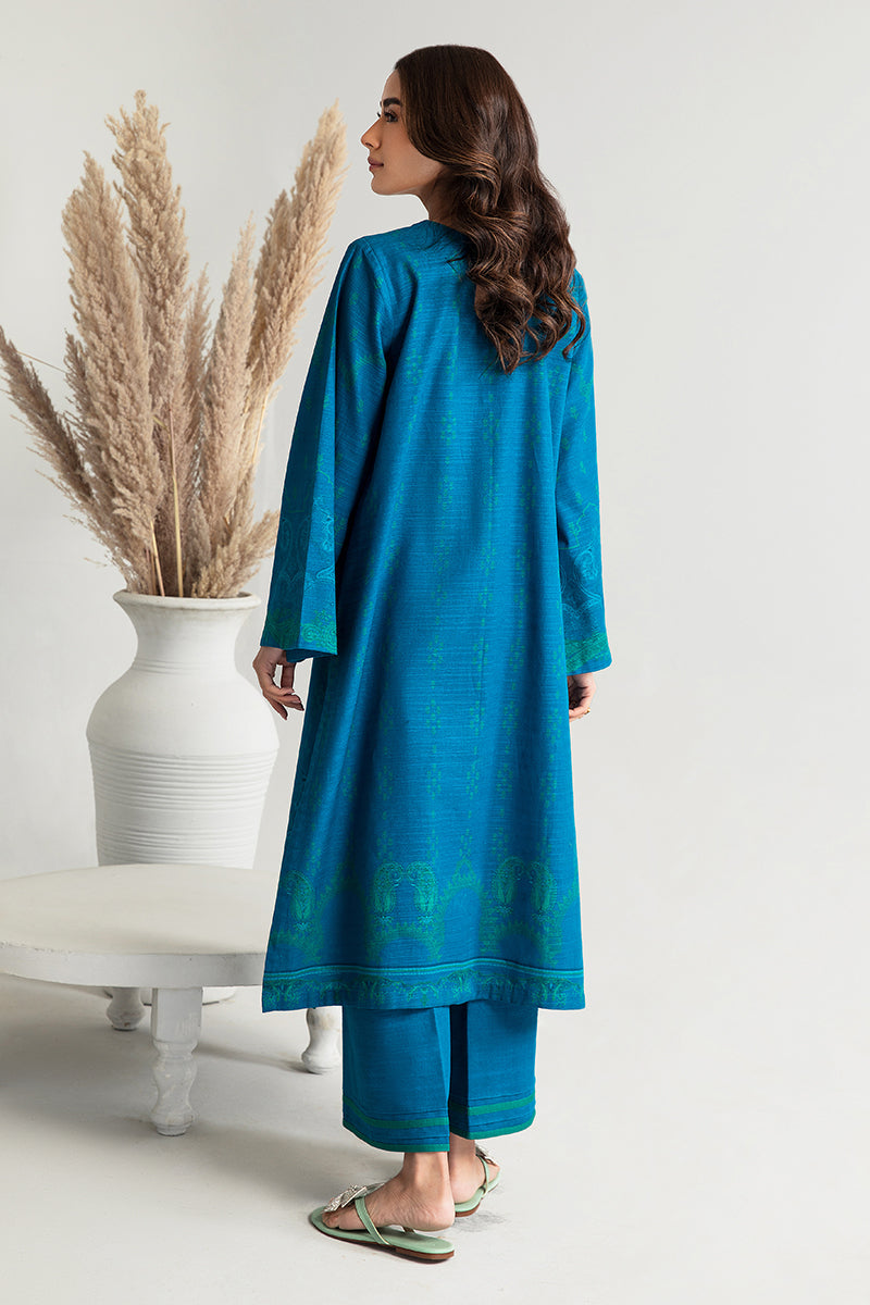 MEDIEVAL ORNATE-2PC KHADDAR PRINTED SUIT