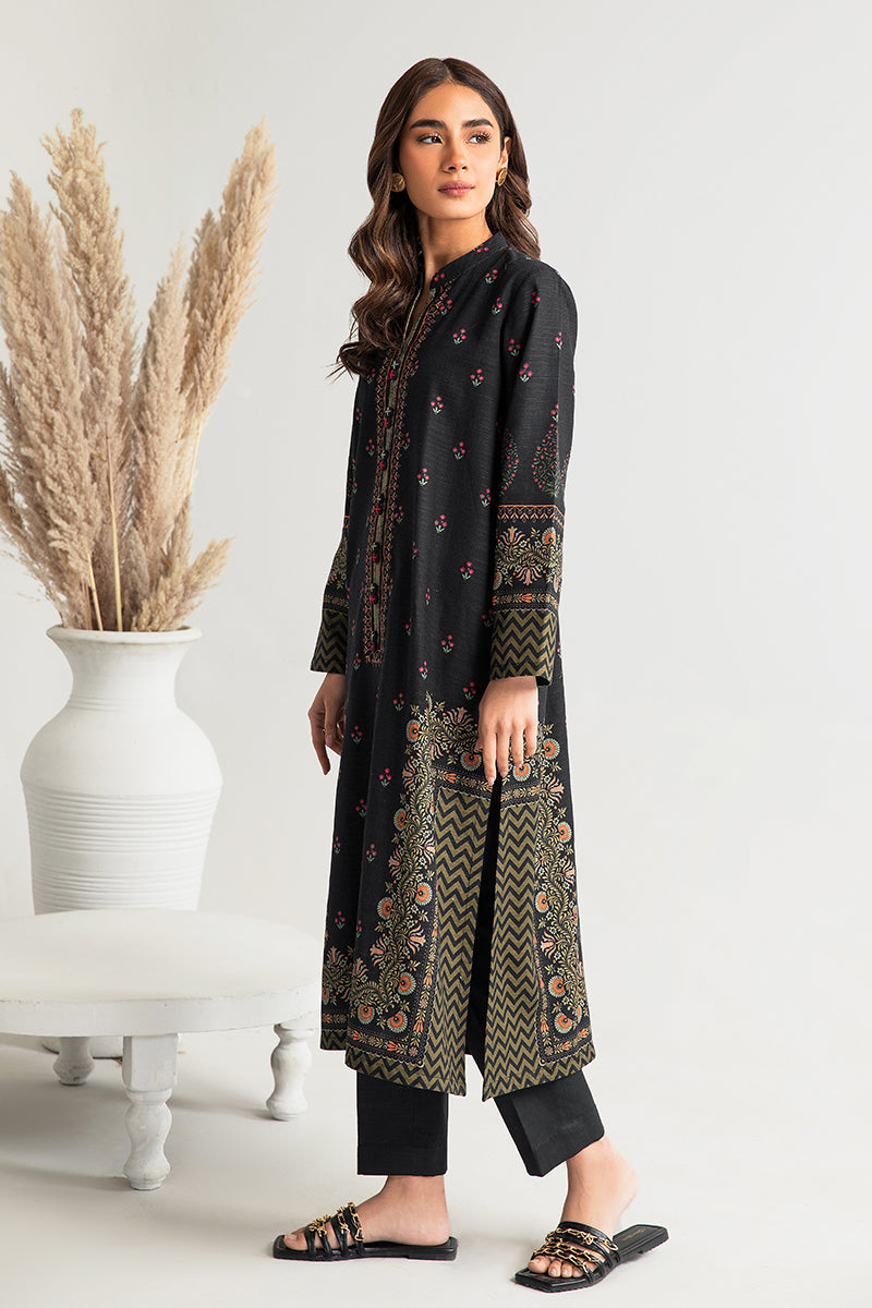NIGHT BLOOM-2PC KHADDAR PRINTED SUIT