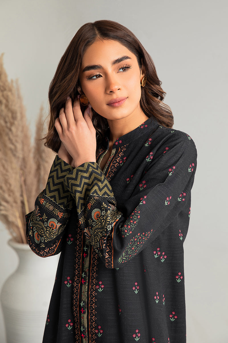 NIGHT BLOOM-2PC KHADDAR PRINTED SUIT