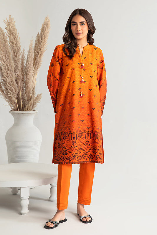 RUSTIC MELANGE-2PC PRINTED KHADDAR SUIT