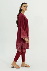 PLUM PETAL-2PC LINEN PRINTED SUIT