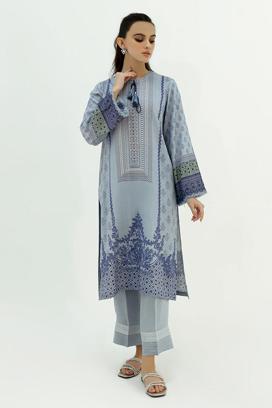 SOFT HAIL-2PC LINEN PRINTED SUIT